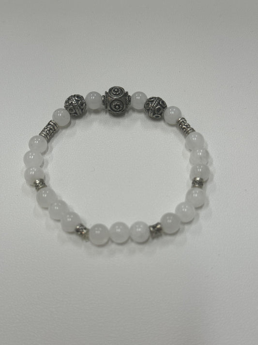 Moonstone and Silver Bracelet