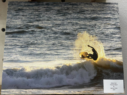 Surfing Photos - Golden Hour Tamarack Beach on canvas 16x20