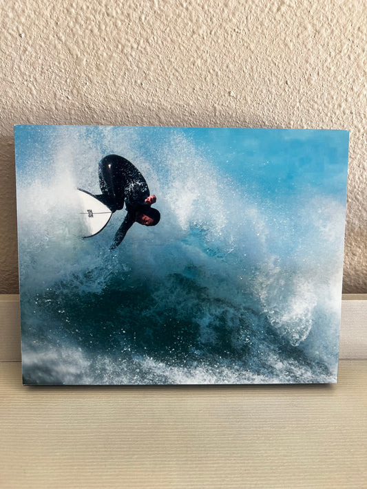 Surfing Photos - High Quality Photo of Surfing in San Diego with a glossy finish 8x10 on a wood frame