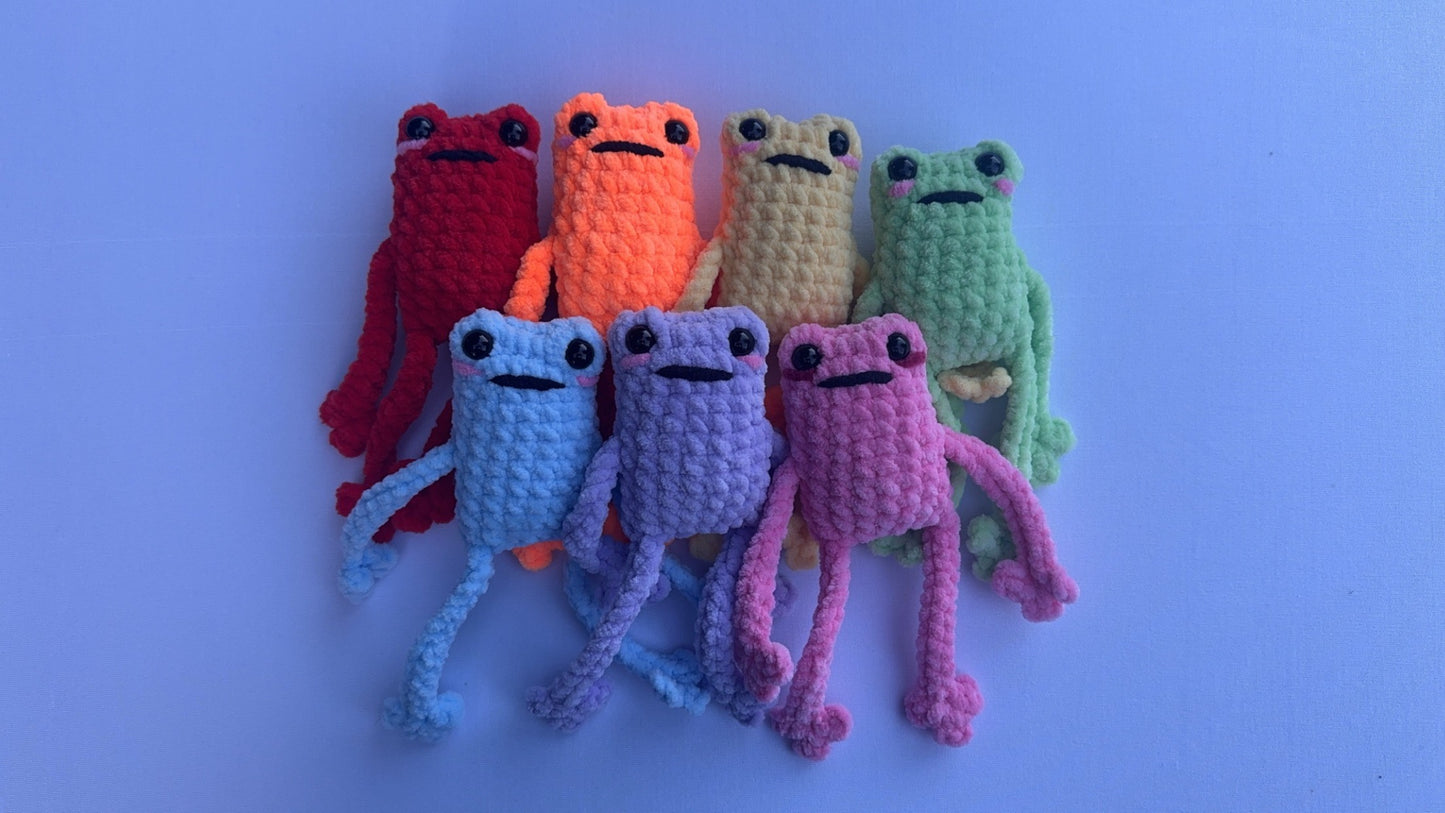 Leggy Frog Crochet Plush